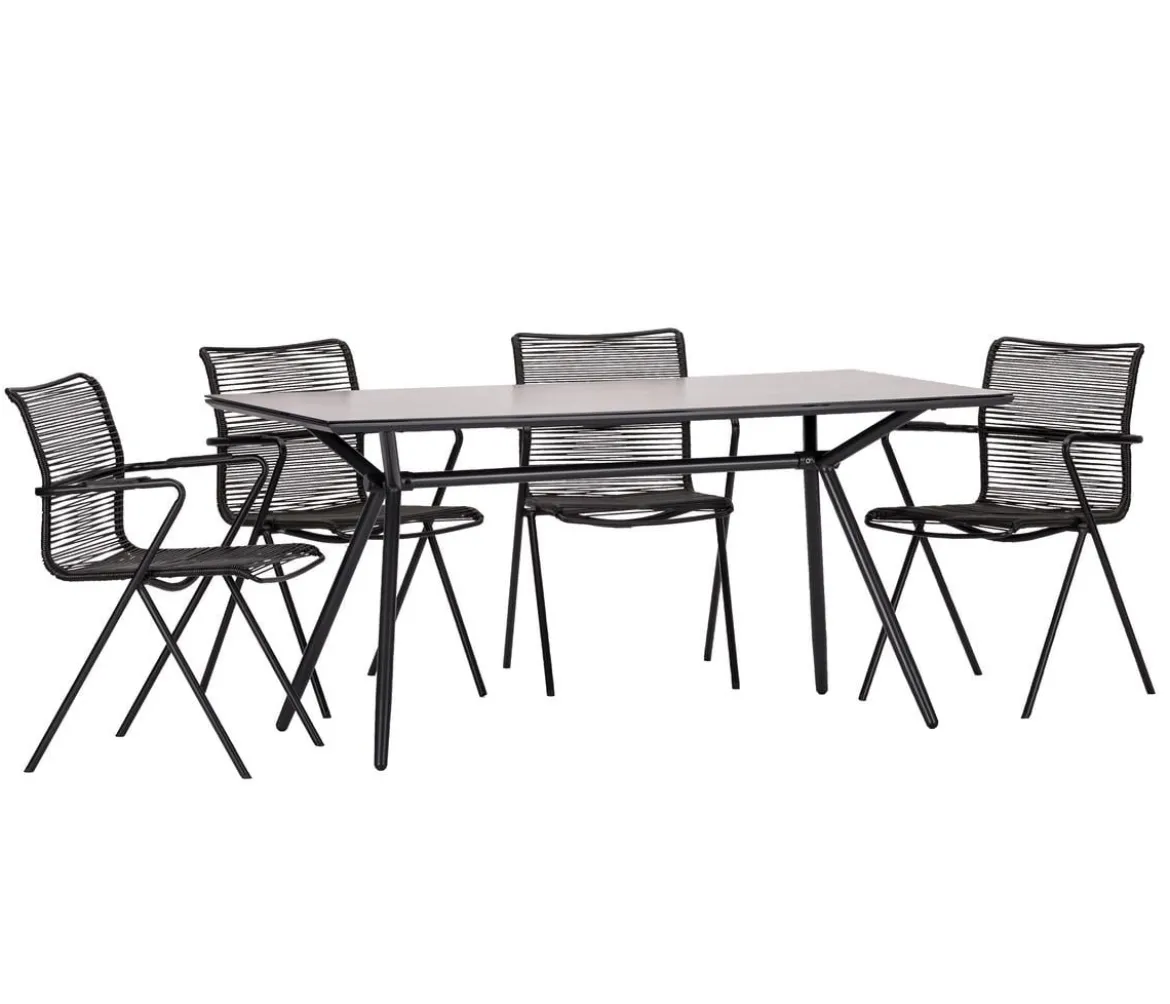 Acamp Gartenmöbel-Set Alpha, bespannt, 5-teilig