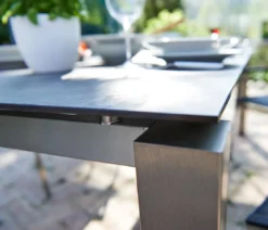 Acamp Gartenmöbel-Set Keramiktisch Auris und Stapelstuhl Auris, 7-teilig