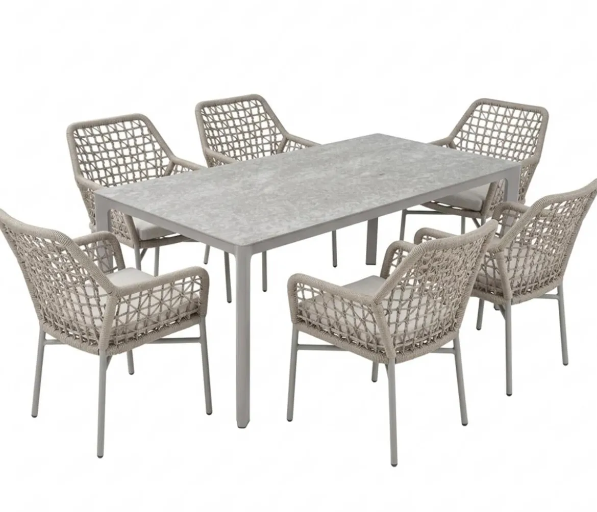 Acamp Gartenmöbel-Set Rom, 7-teilig