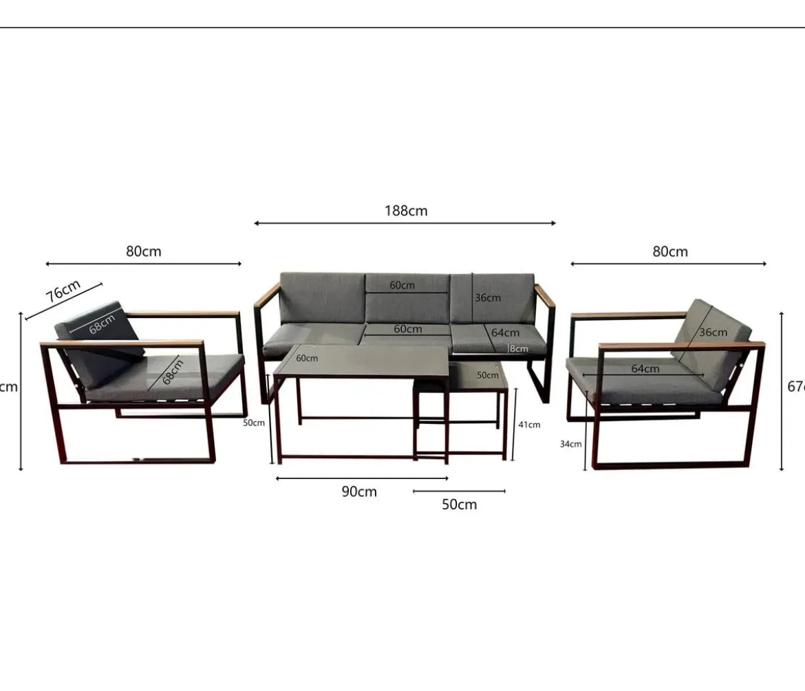 Acamp Lounge Space, 5-teilig