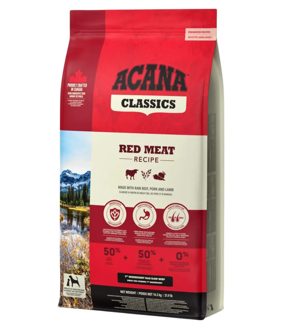 ACANA Trockenfutter für Hunde Classics Red Meat Recipe Adult