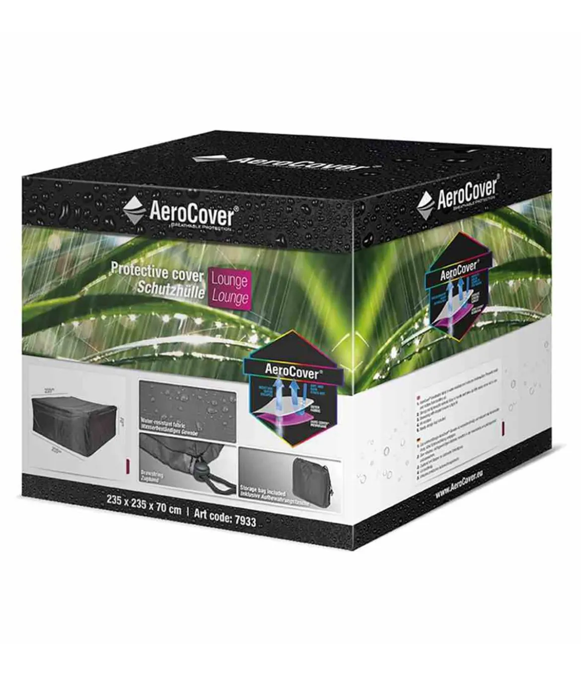AeroCover Loungesethülle quadratisch, 235x235x70 cm