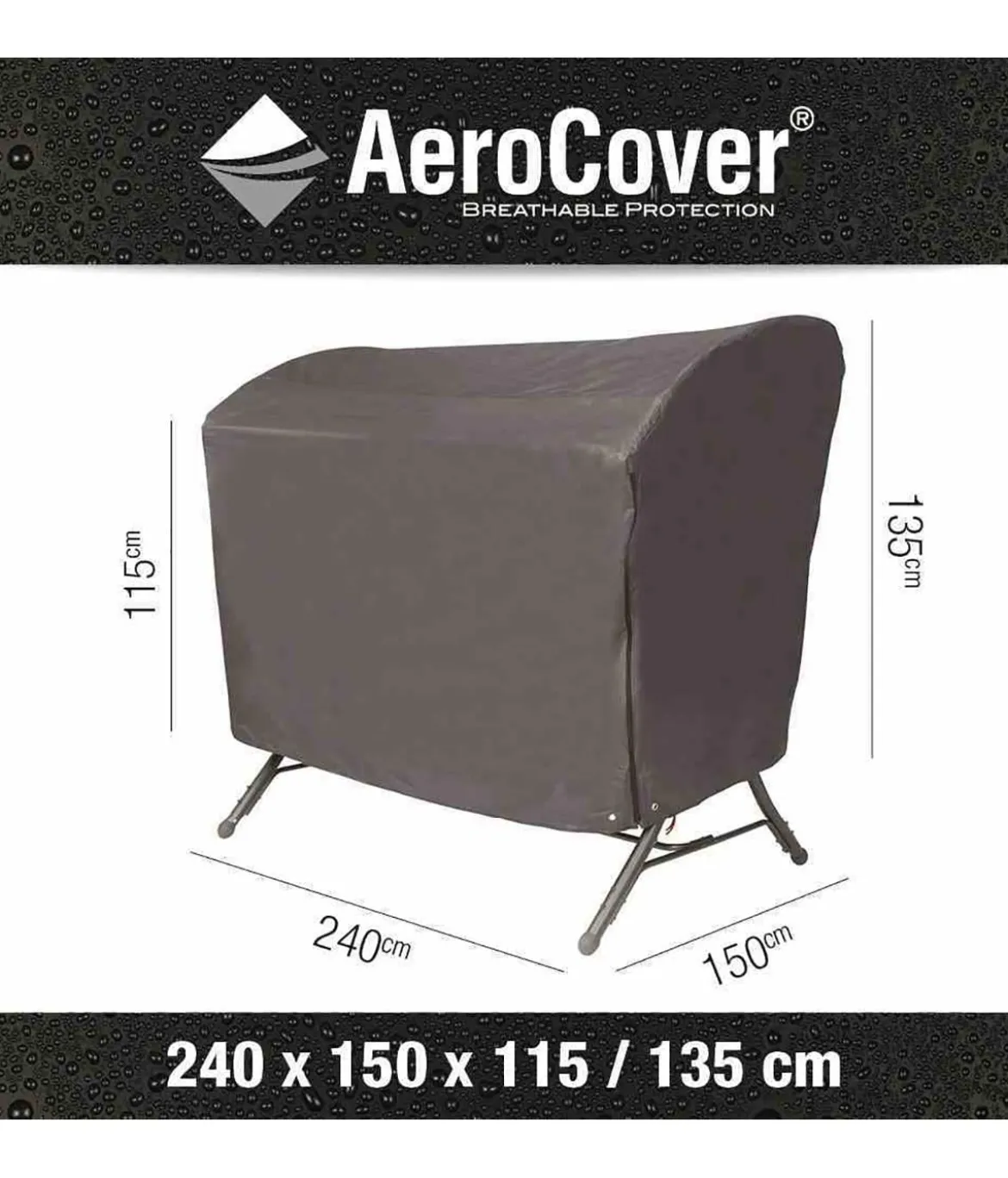 AeroCover Schaukelhülle, 240x150x135/115 cm
