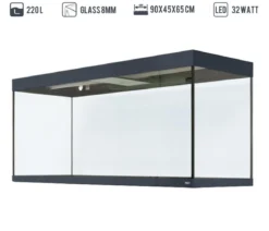 amtra Aquarium Kombination ALUX 220 LED, ca. B90/H148/T45 cm, 220 l