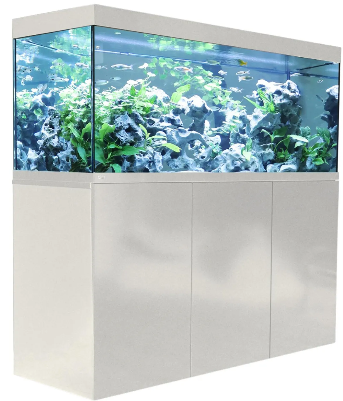 amtra Aquarium Kombination ALUX 450 LED, ca. B150/H148/T55 cm, 450 l
