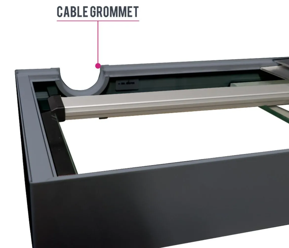 amtra Aquarium Kombination ALUX 450 LED, ca. B150/H148/T55 cm, 450 l
