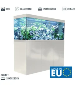 amtra Aquarium Kombination ALUX 330 LED, ca. B120/H148/T50 cm, 330 l
