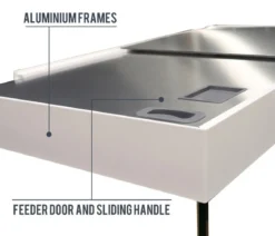 amtra Aquarium Kombination ALUX 330 LED, ca. B120/H148/T50 cm, 330 l