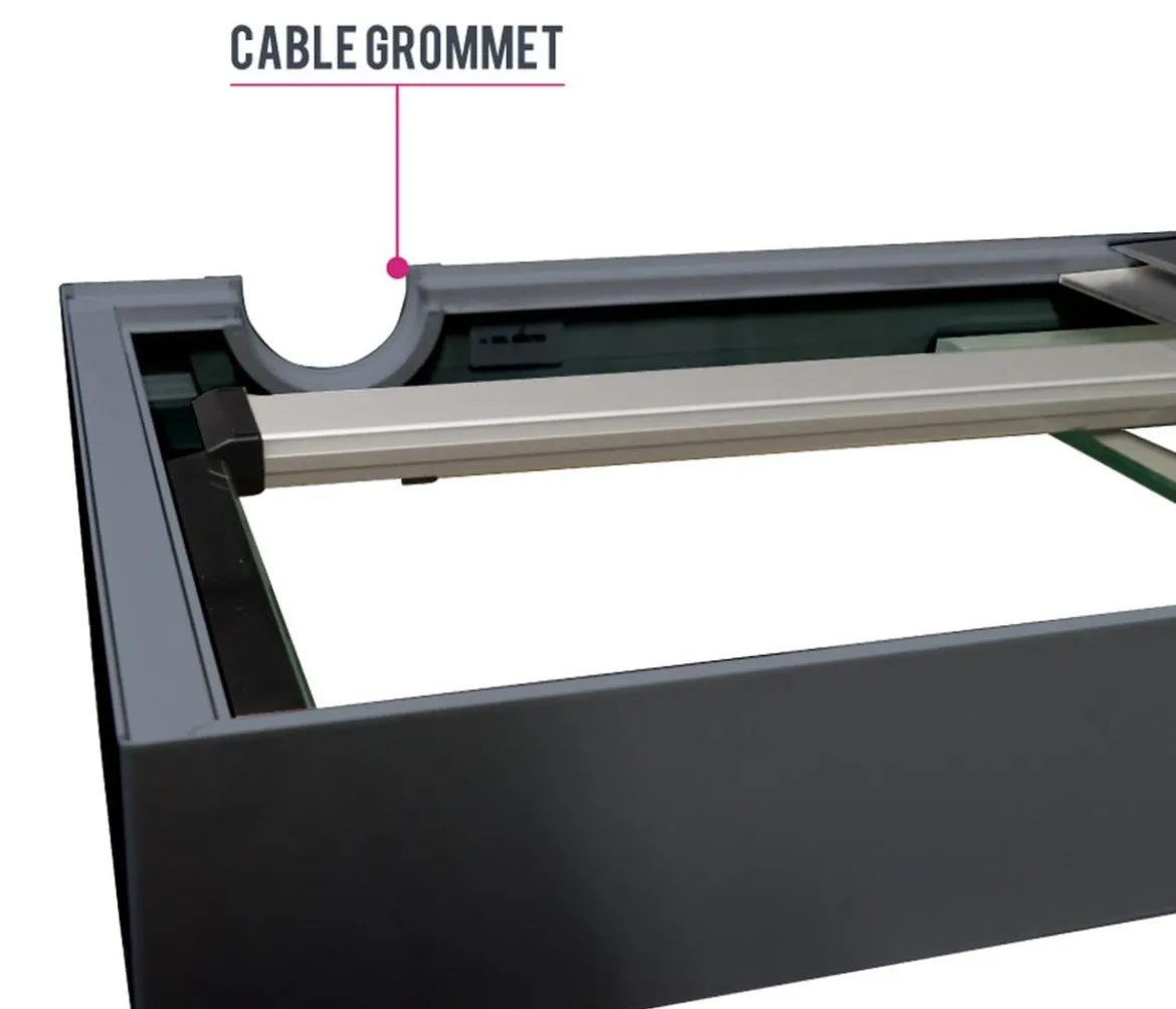 amtra Aquarium Kombination ALUX 330 LED, ca. B120/H148/T50 cm, 330 l