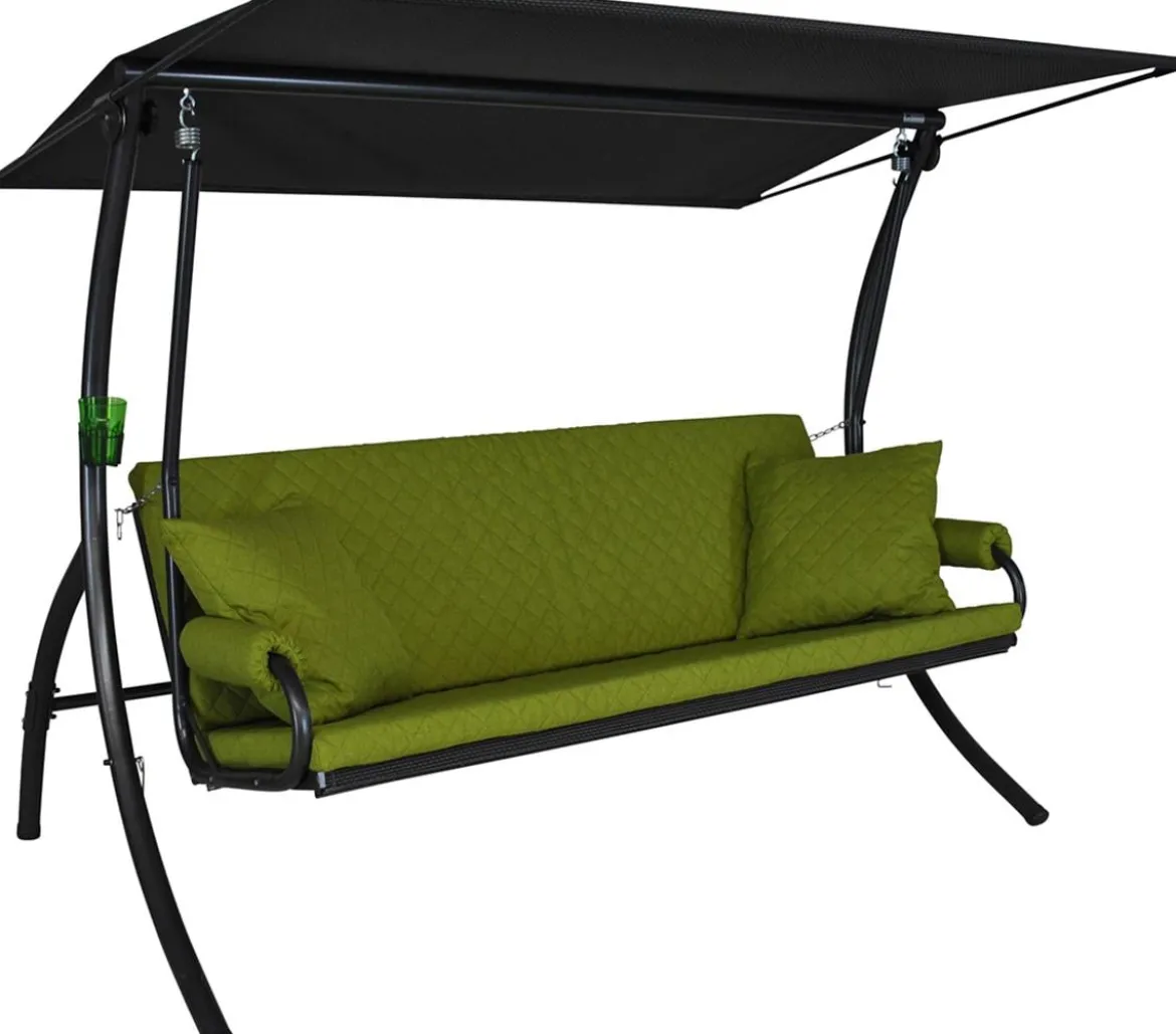Angerer Hollywoodschaukel Elegance Joy apfelgrün, 3-Sitzer