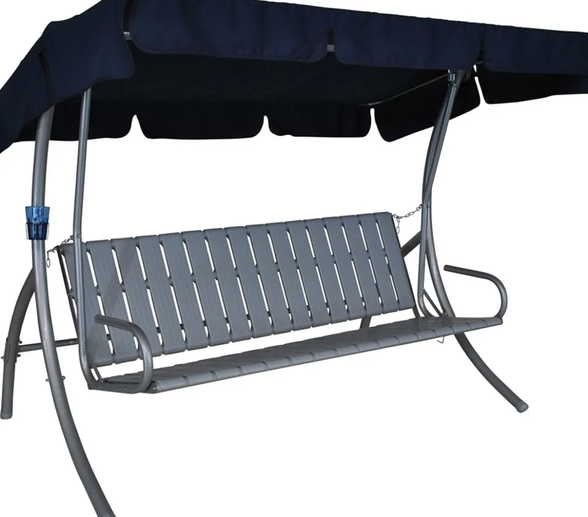 Angerer Hollywoodschaukel Trend Joy marineblau, 3-Sitzer