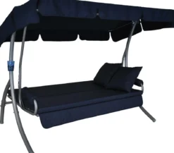 Angerer Hollywoodschaukel Trend Joy marineblau, 3-Sitzer