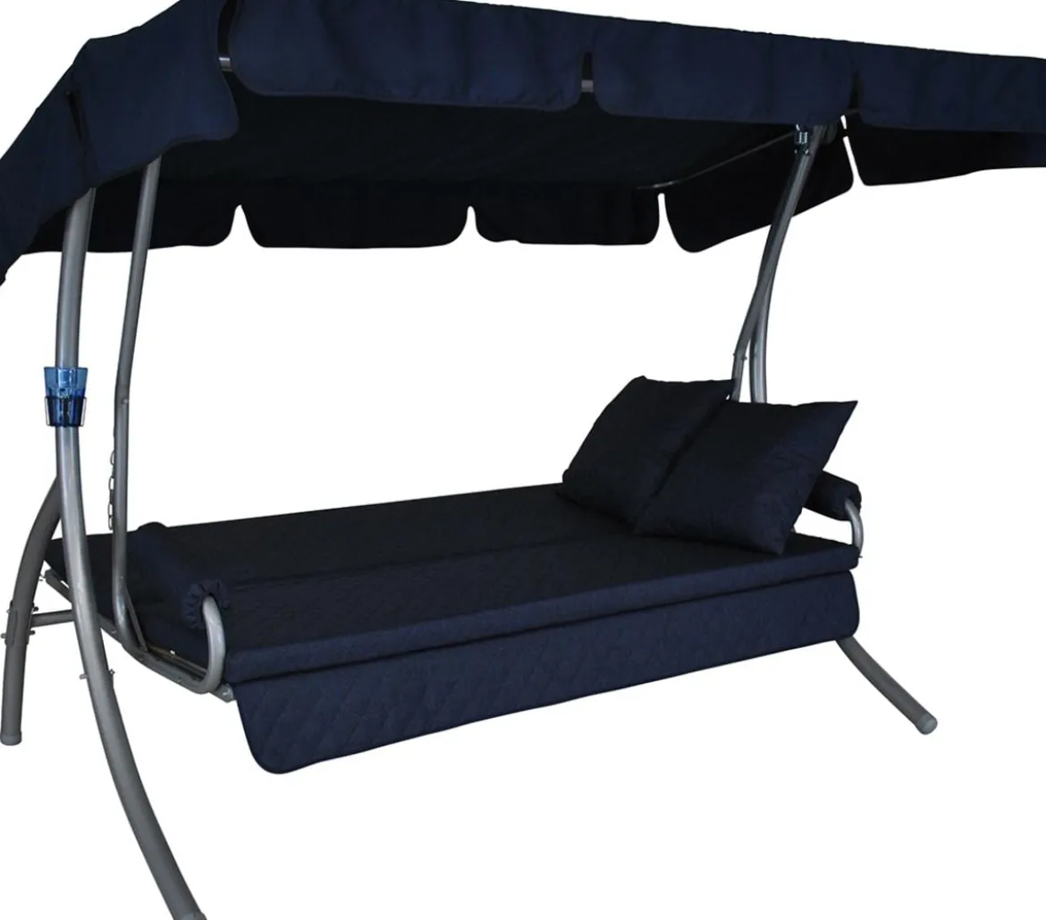 Angerer Hollywoodschaukel Trend Joy marineblau, 3-Sitzer