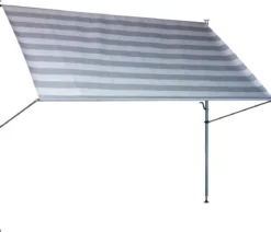 Angerer Klemmmarkise Premium, gestreift, ca. B150/H275/T170 cm