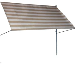 Angerer Klemmmarkise Premium, gestreift, ca. B400/H275/T170 cm