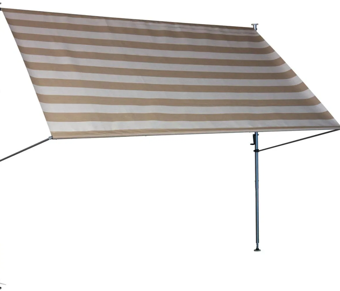 Angerer Klemmmarkise Premium, gestreift, ca. B400/H275/T170 cm