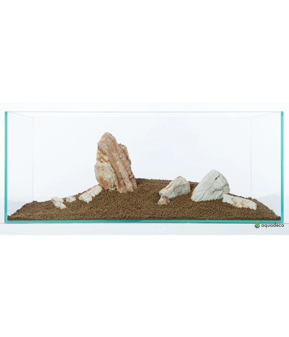 aquadeco Aquariumdeko Set Helle Pagode