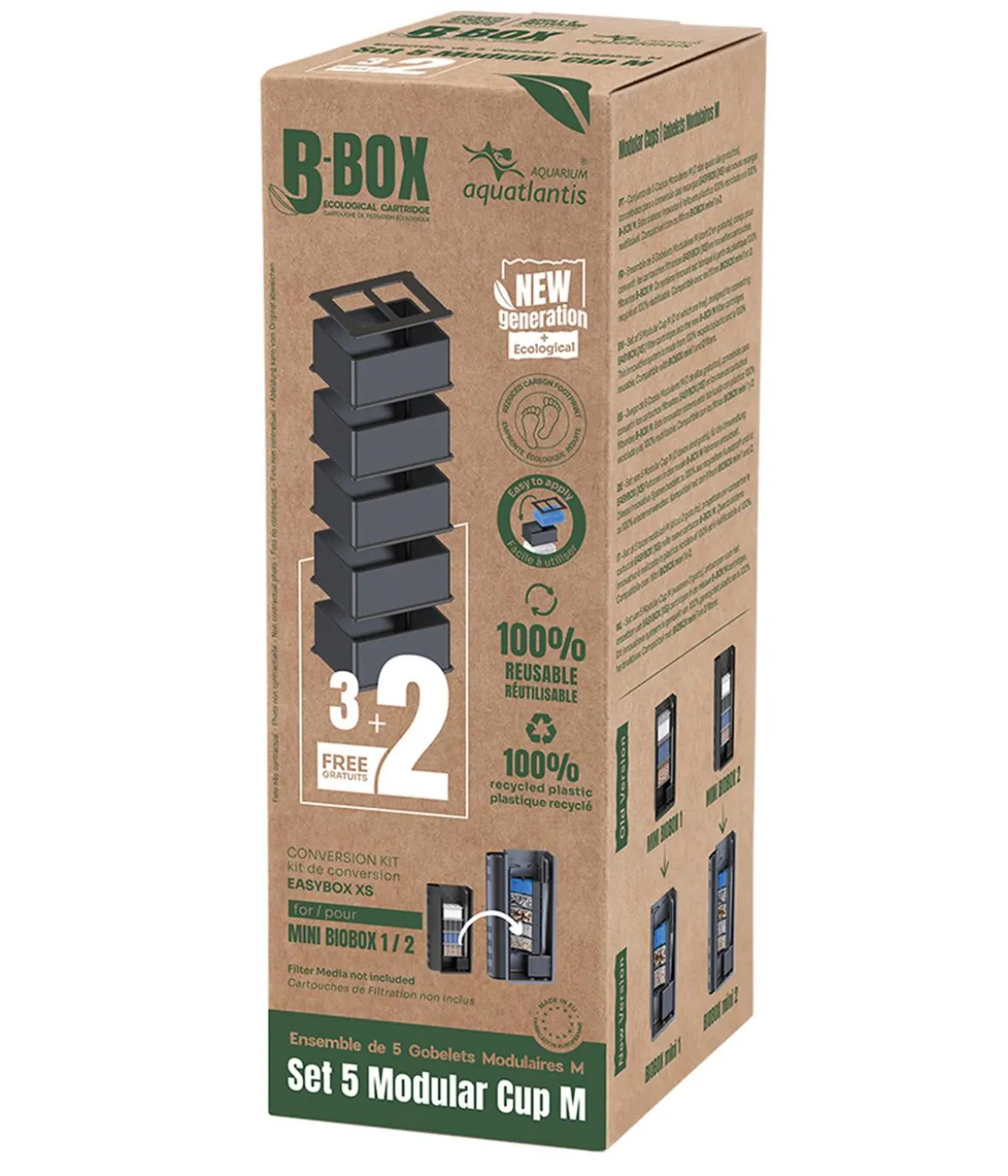 aquatlantis Modular Cup für B-Box, M, 5 Stk.