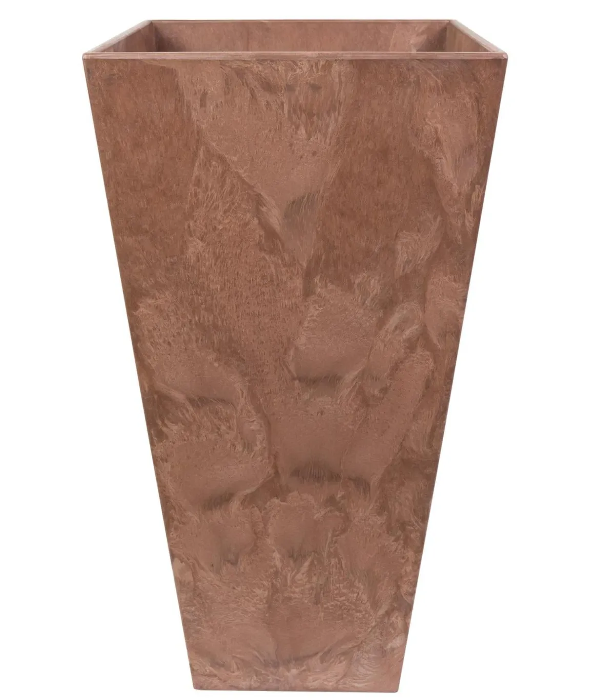 Artstone Kunststoff-Vase Ella, eckig, schwarz