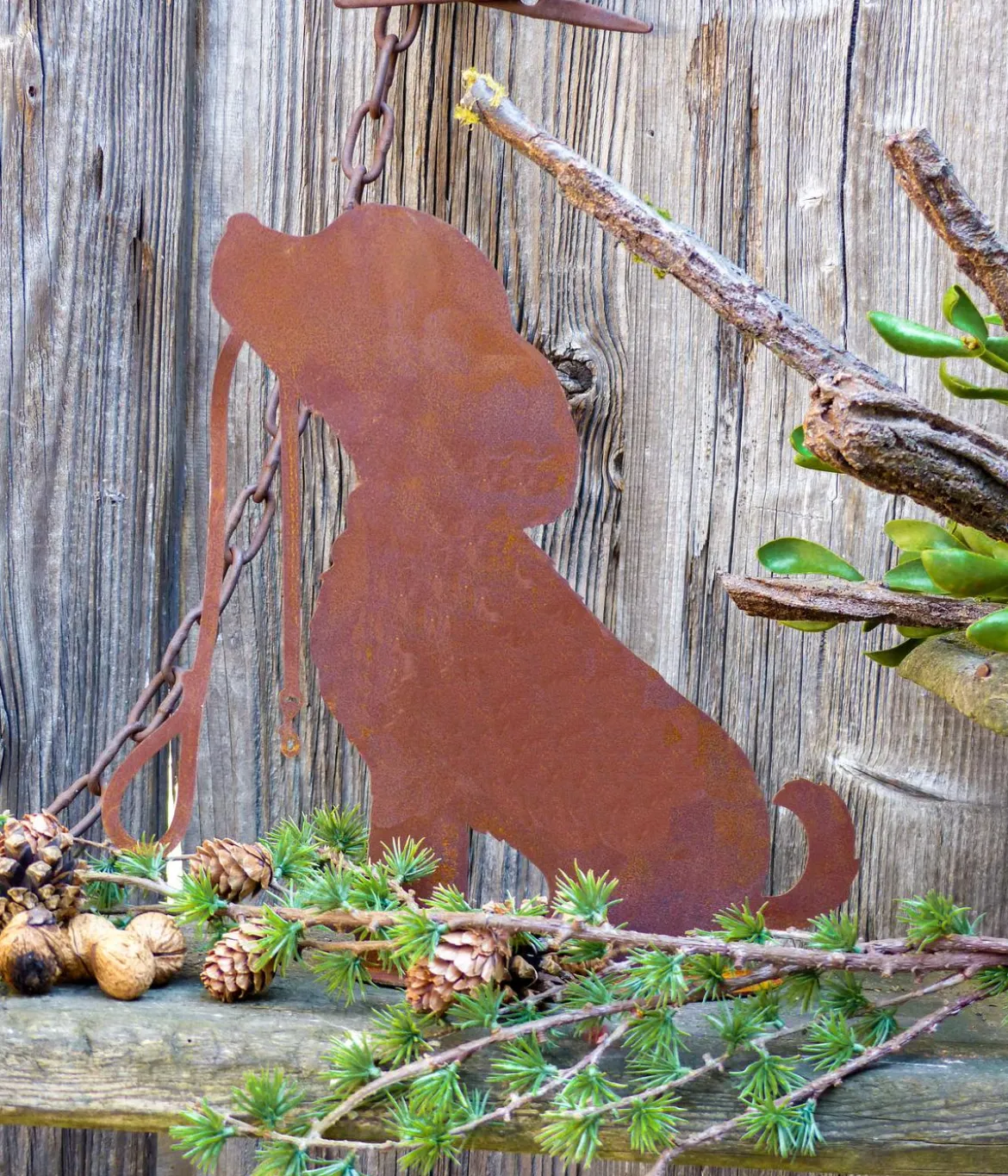Badeko Metall-Hund Rocki, ca. H30 cm