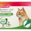 beaphar Zecken- & Flohschutz SPOT-ON für Katzen, 3x0,8 ml
