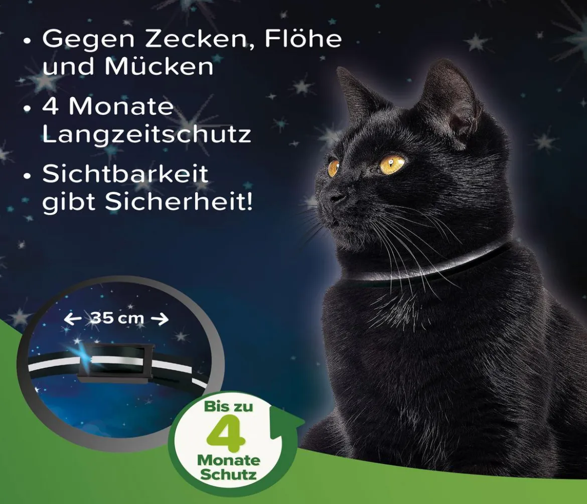 beaphar Zecken- und Flohschutzband für Katzen, 35 cm