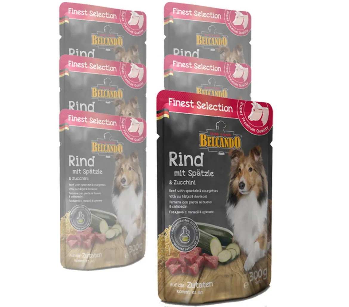 BELCANDO® Nassfutter für Hunde Adult, 6 x 300 g