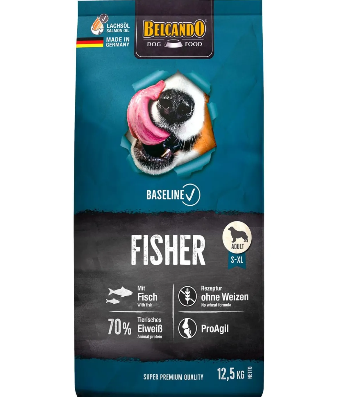 BELCANDO® Trockenfutter für Hunde Baseline Fisher Adult, Geflügel & Fisch, 12,5 kg