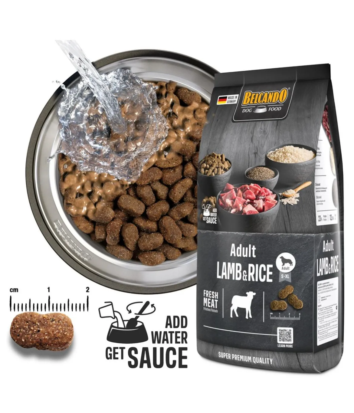 BELCANDO® Trockenfutter für Hunde Adult, Lamb & Rice
