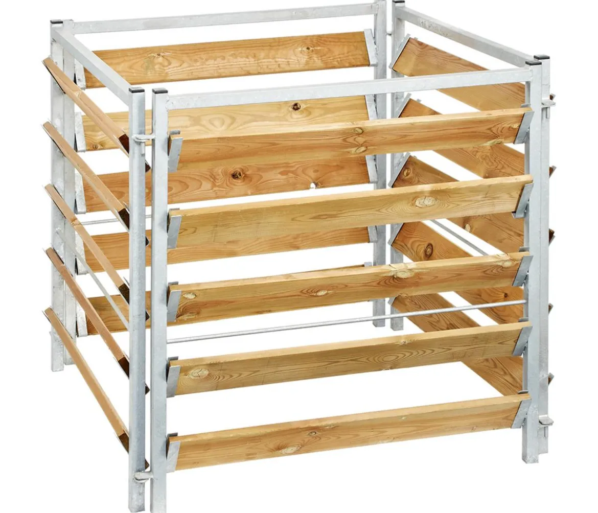 bellissa Kompostersilo Metall/Holz, ca. B100/H100/T100 cm