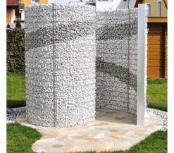 bellissa Schneckendusche/Umkleide Gabione, 230 x 180 x 210 cm
