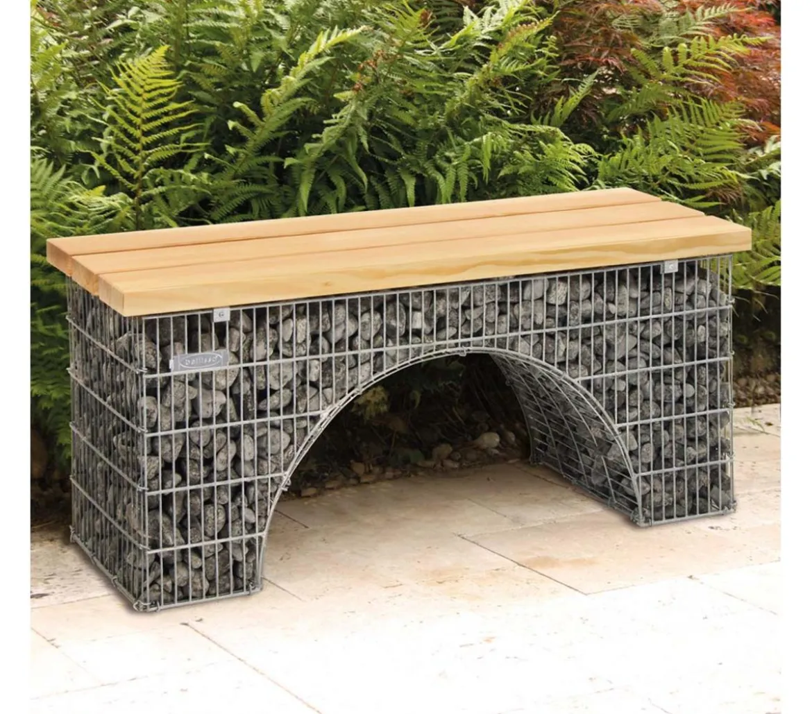 bellissa Sitzbank Bogengabione, 125 x 45 x 54 cm