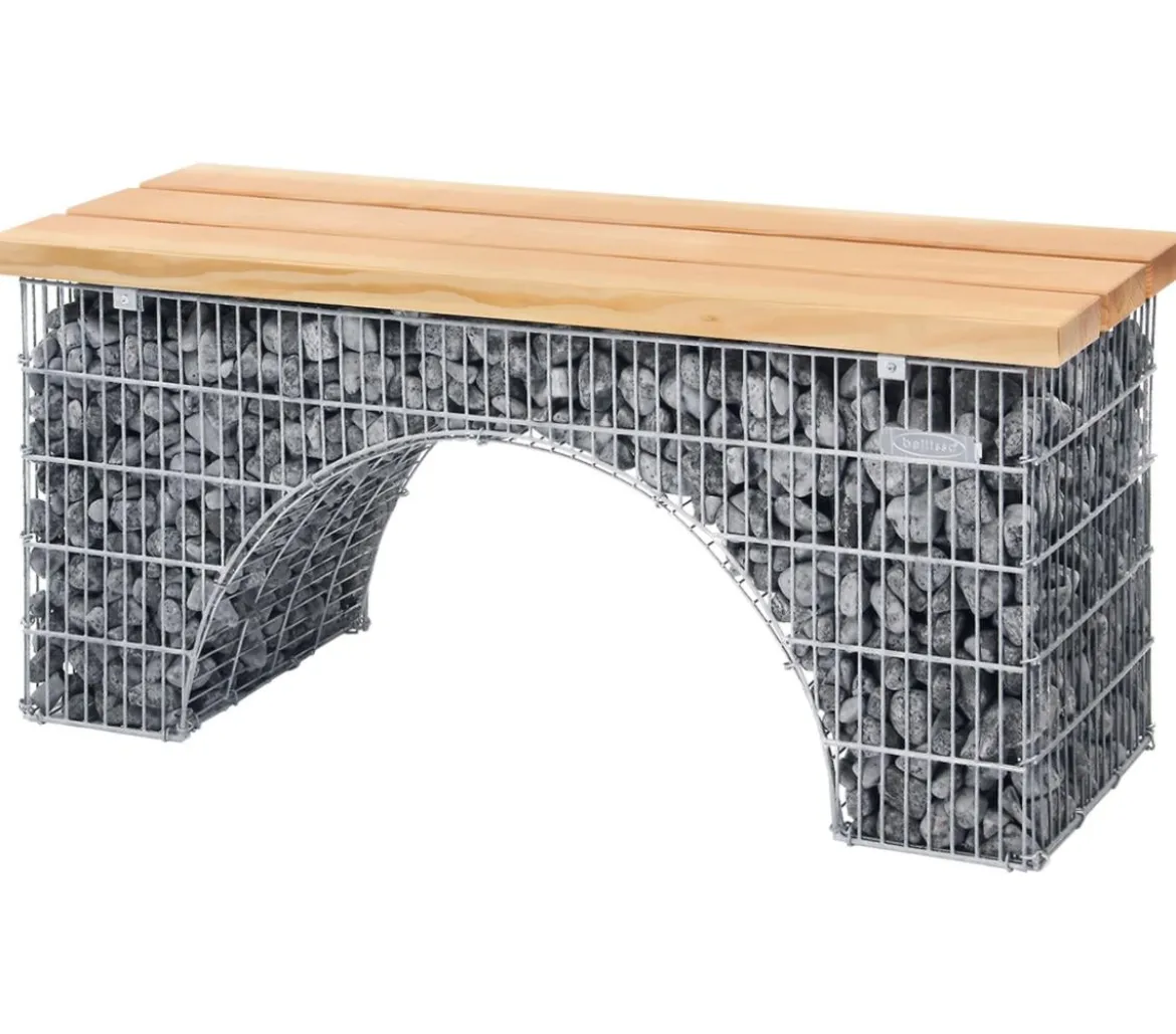 bellissa Sitzbank Bogengabione, 125 x 45 x 54 cm