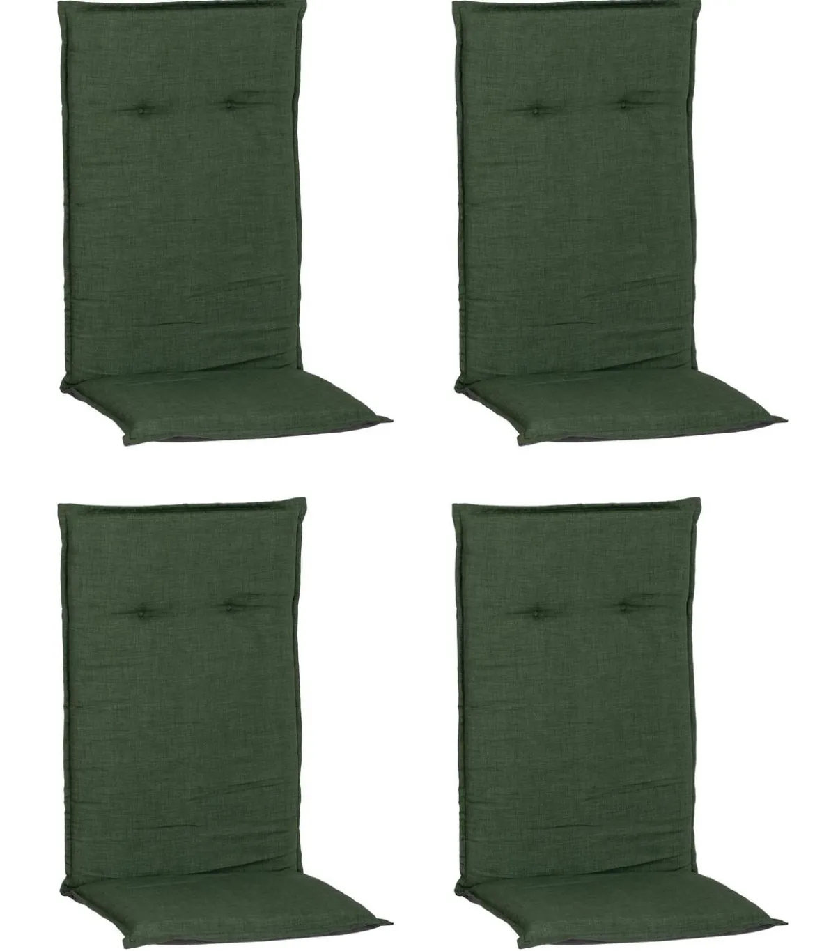 beo Hochlehnerauflage, dunkelgrün, 4er-Set