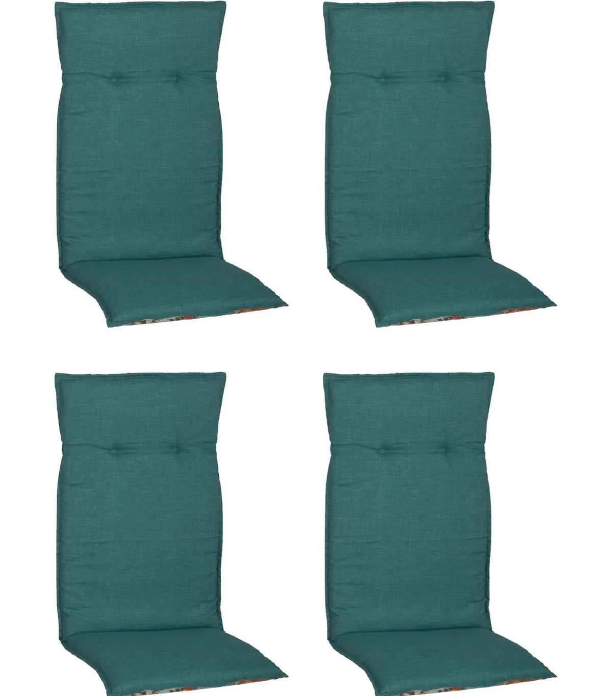 beo Hochlehnerauflage, petrol, 4er-Set