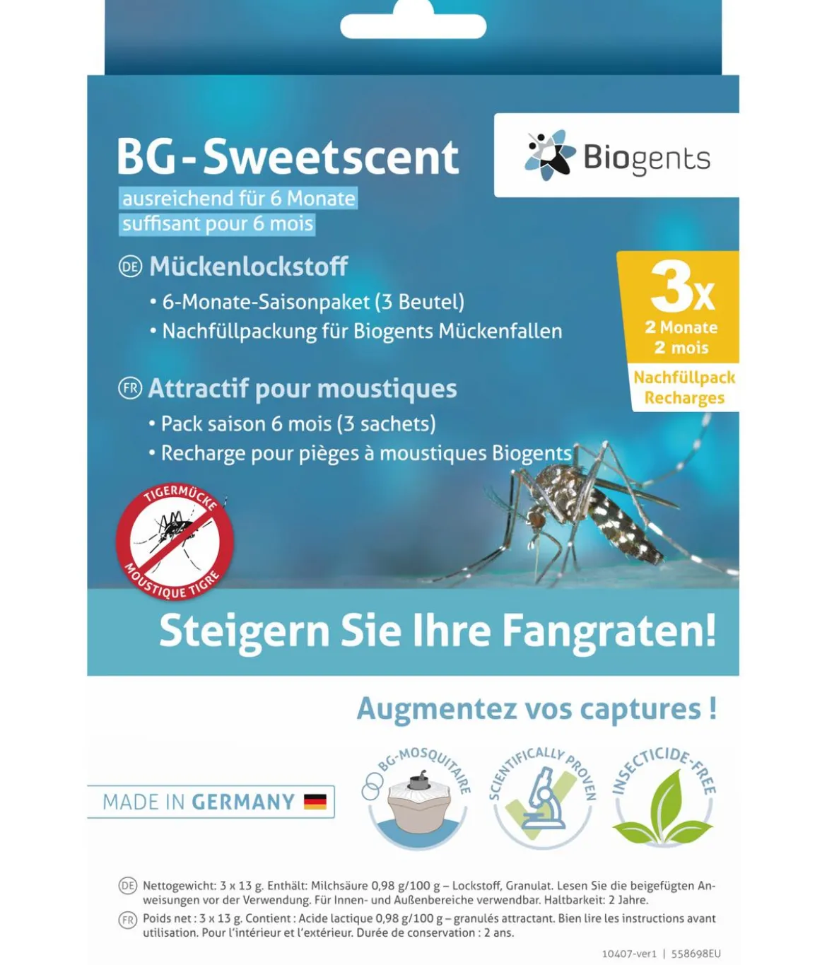 Biogents Nachfüllpack BG-Sweetscent für Mückenfallen