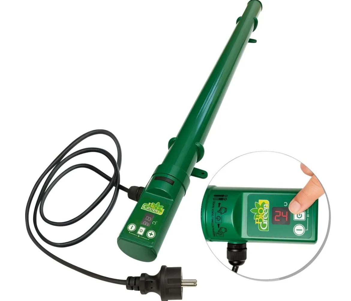 Bio Green Elektro-Gewächshausheizung 135 W mit integriertem Thermostat, ca. B100/H5/T5 cm