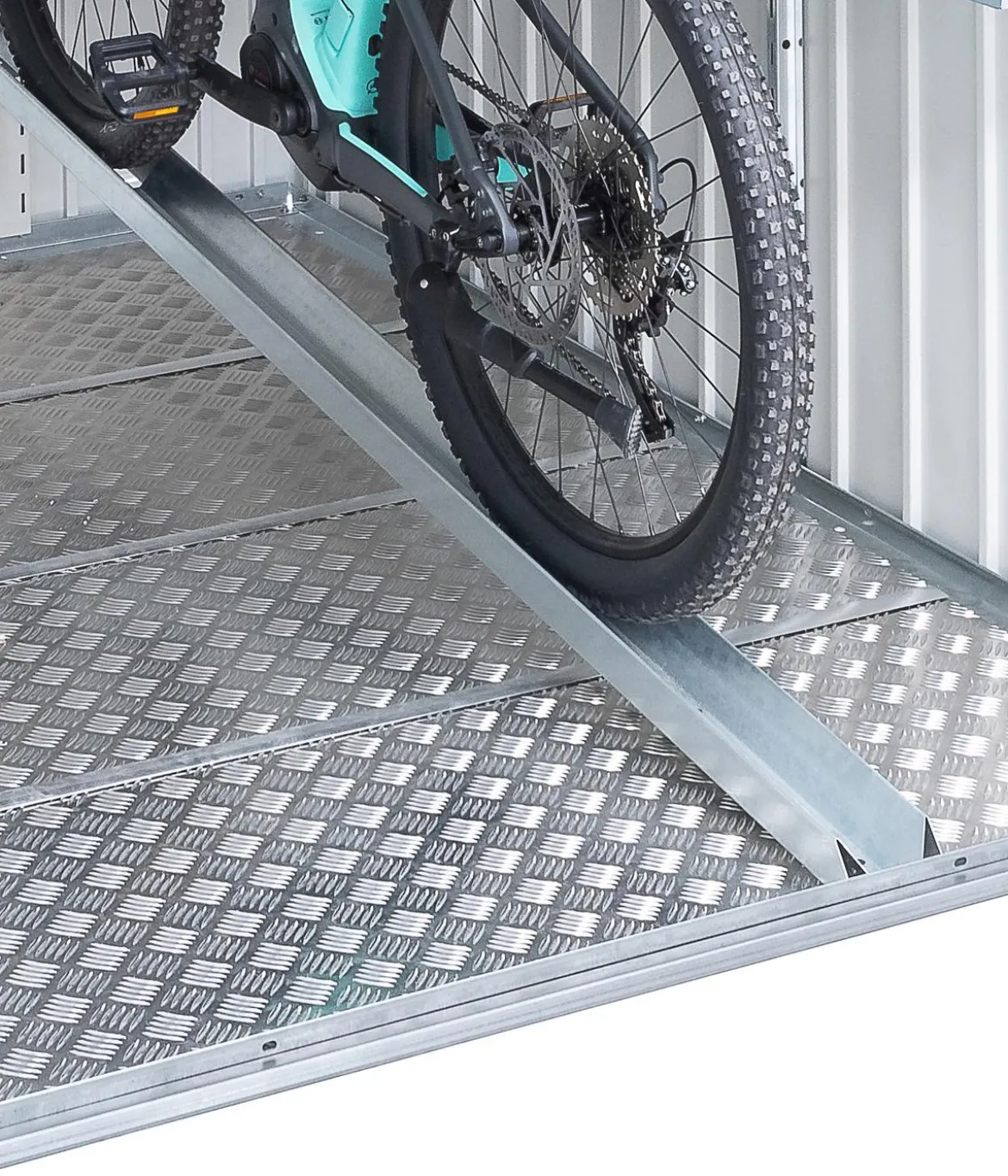 Biohort Fahrradschiene MiniGarage L, ca. B17,9/H139,5/T199,9 cm