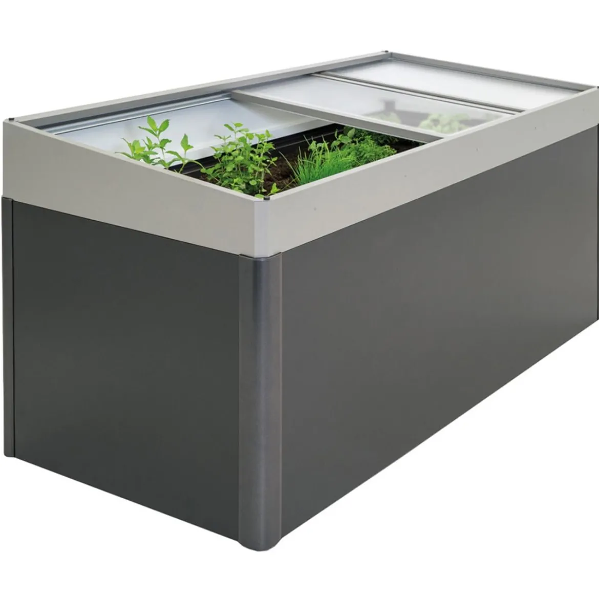 Biohort Frühbeetaufsatz 2x1, ca. B200,2/H28,5/T101,8 cm