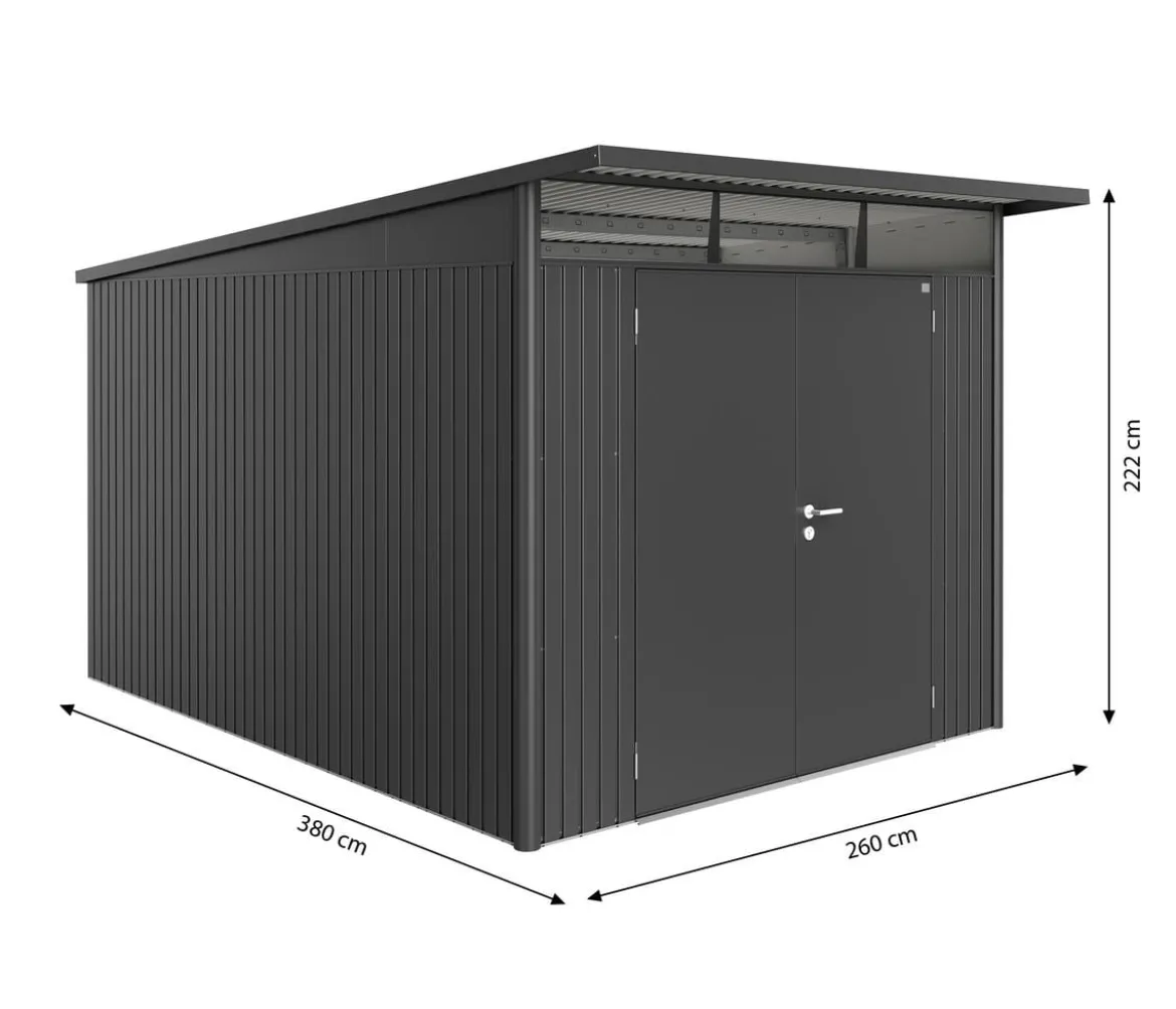 Biohort Gerätehaus AvantGarde® A8, ca. B260/H222/T380 cm