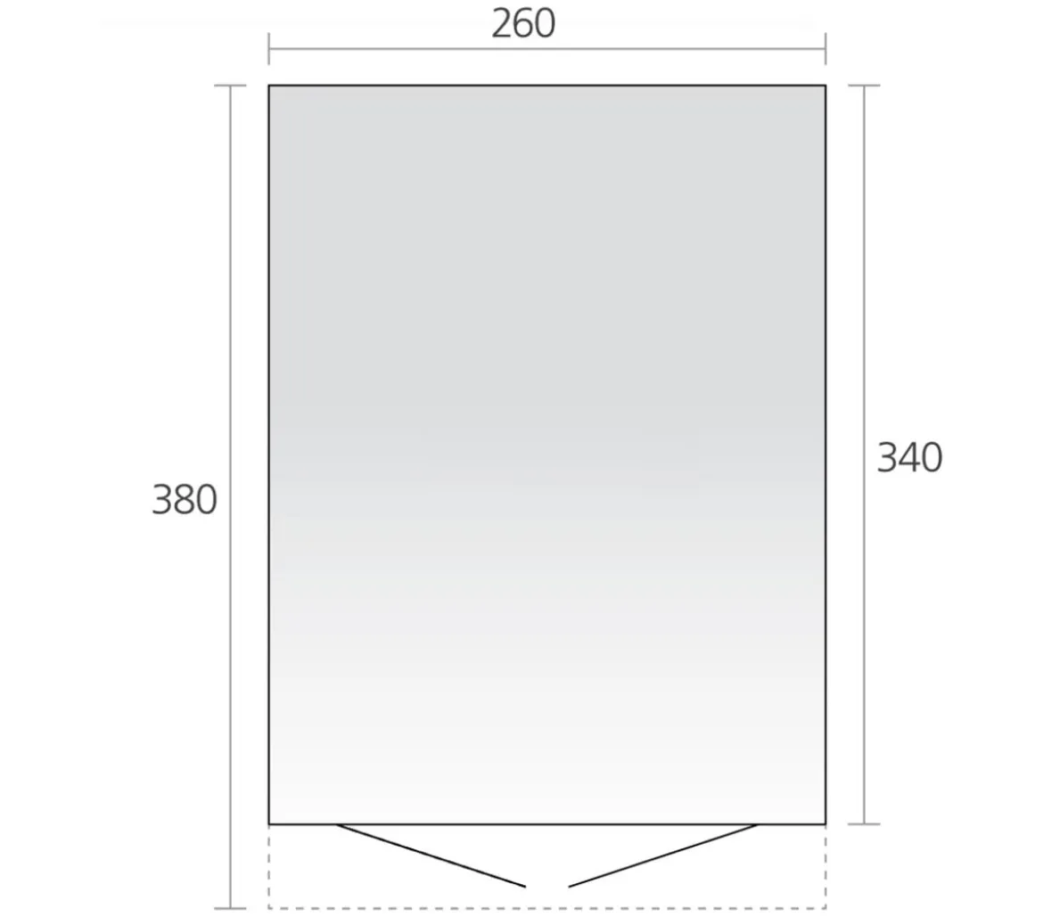 Biohort Gerätehaus AvantGarde® A8, ca. B260/H222/T380 cm