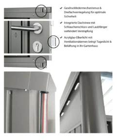 Biohort Gerätehaus AvantGarde® Gr. A6, ca. B260/H218/T260 cm