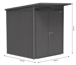 Biohort Gerätehaus AvantGarde® A1, ca. B180/H250/T220 cm