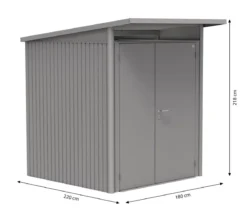 Biohort Gerätehaus AvantGarde® A1, ca. B180/H250/T220 cm