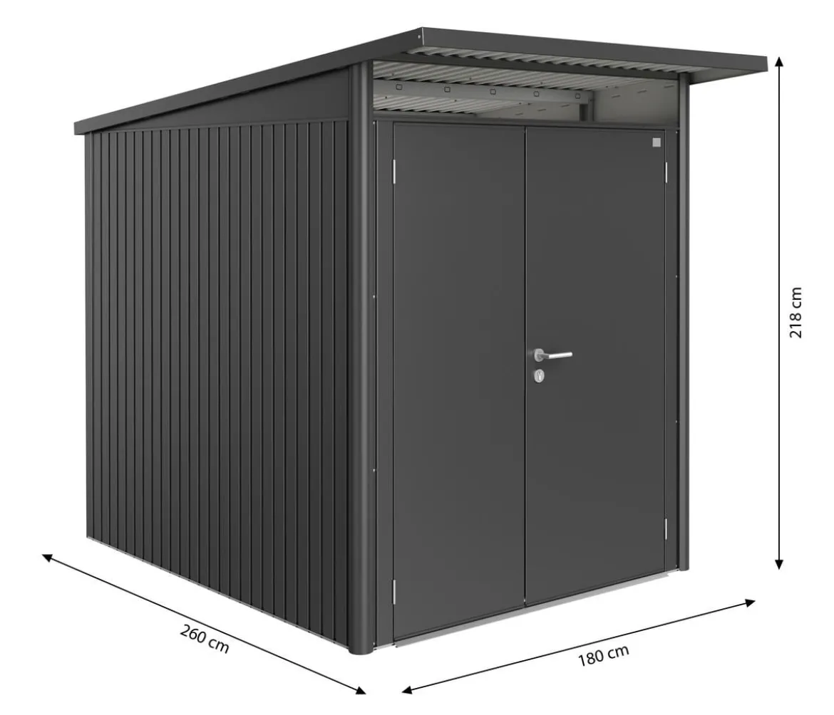 Biohort Gerätehaus AvantGarde® Gr. A2, ca. B180/H218/T260 cm