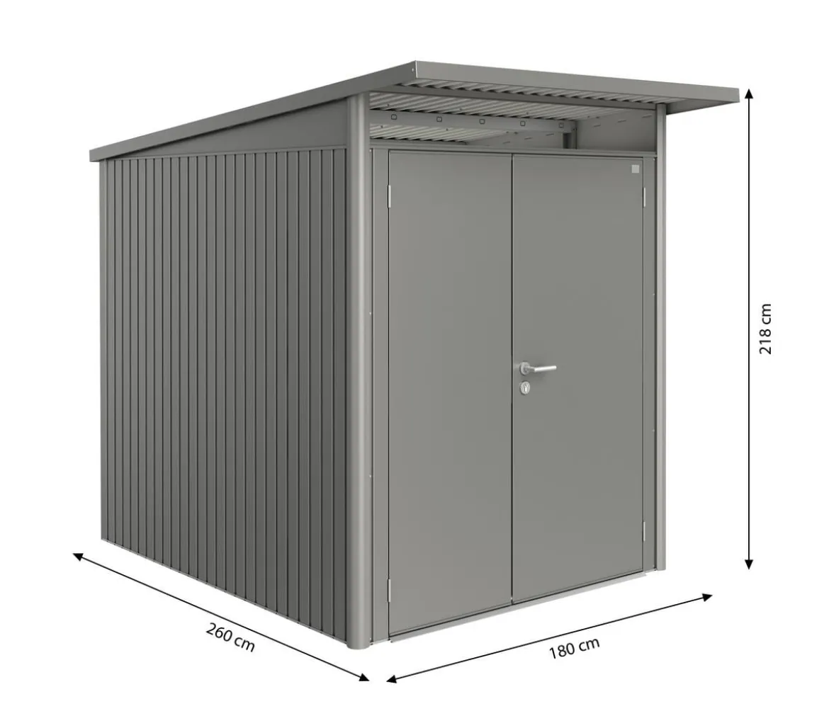 Biohort Gerätehaus AvantGarde® Gr. A2, ca. B180/H218/T260 cm