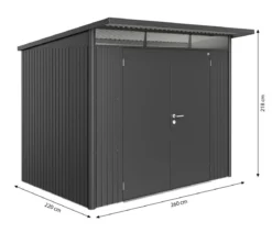 Biohort Gerätehaus AvantGarde® A5, ca. B260/H218/T220 cm