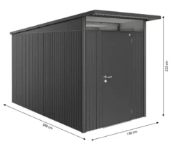 Biohort Gerätehaus AvantGarde® Gr. A4, ca. B180/H222/T380 cm