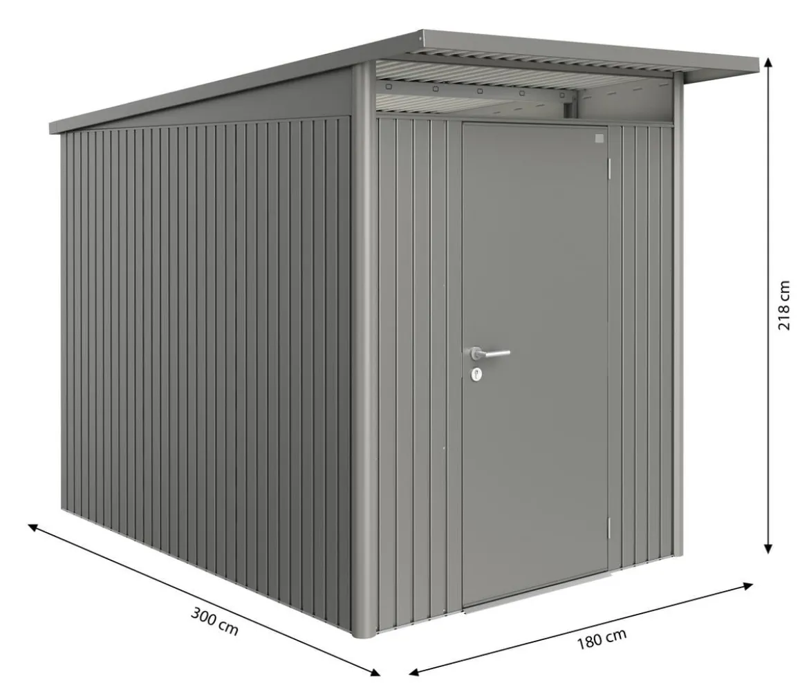 Biohort Gerätehaus AvantGarde® Gr. A3, ca. B180/H218/T300 cm