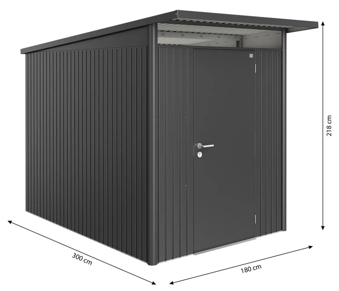 Biohort Gerätehaus AvantGarde® Gr. A3, ca. B180/H218/T300 cm